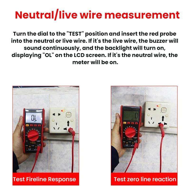 SMART SENSOR High-Precision Multifunctional Portable Automatic Digital Multimeter