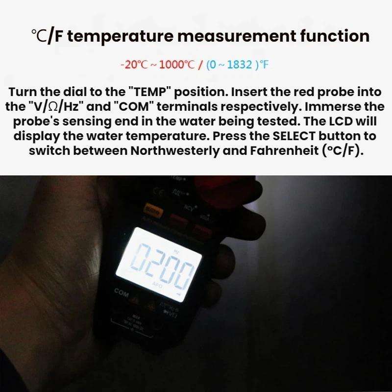 SMART SENSOR High-Precision Digital Display DC Clamp Multimeter