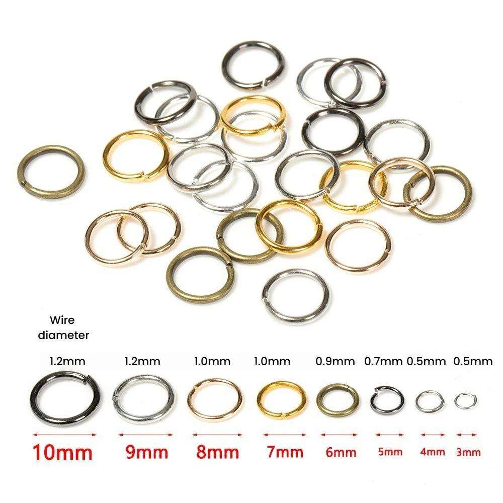 200pcs Handmade Jewelry Jump Rings DIY Accessories, Size: 0.5 x 3mm()