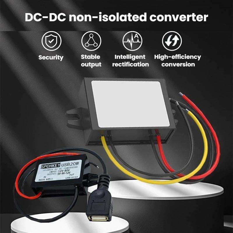 Phone Charging Buckle Module Car Power Converter, Spec: 8-32V To 5V USB QC3.0