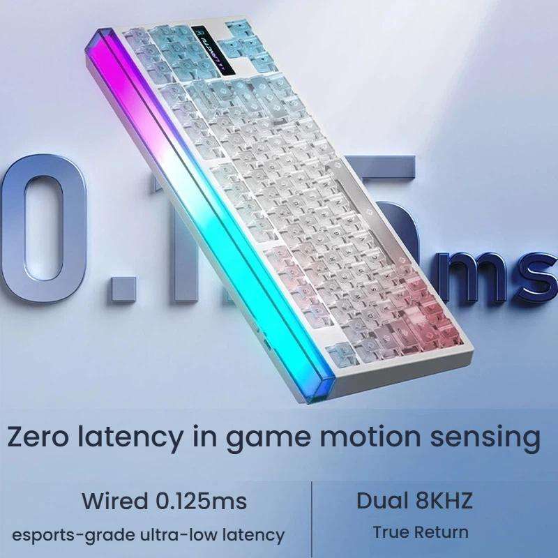 LANGTU T87 Hot-Pluggable Wireless Bluetooth Triple-Mode Mechanical Keyboard Office & Gaming Keyboard