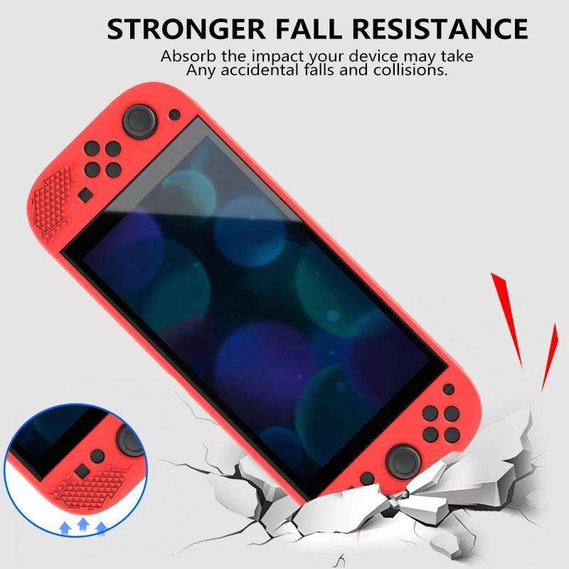 For Nintendo Switch 2 Silicone Protective Case Shockproof & Dustproof Console Cover(Red)
