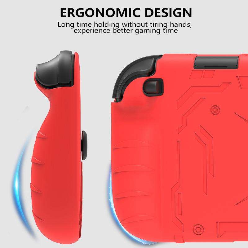 For Nintendo Switch 2 Silicone Protective Case Shockproof & Dustproof Console Cover(Red)