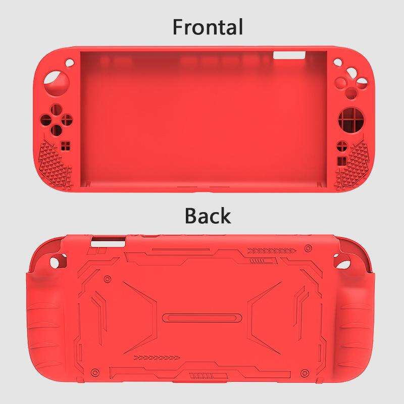 For Nintendo Switch 2 Silicone Protective Case Shockproof & Dustproof Console Cover(Red)