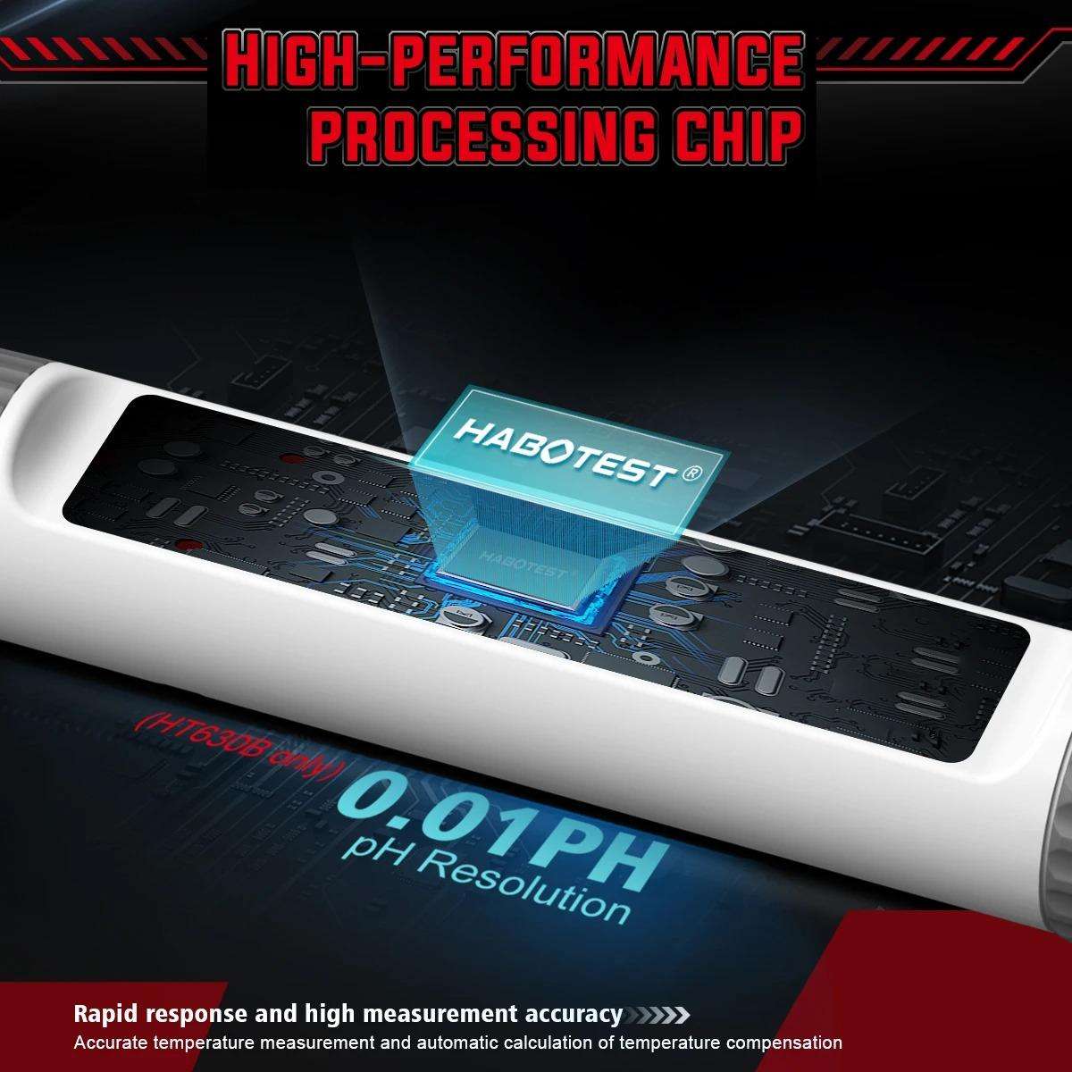 HABOTEST HT630B High-Precision PH Tester Water Quality Analyzer