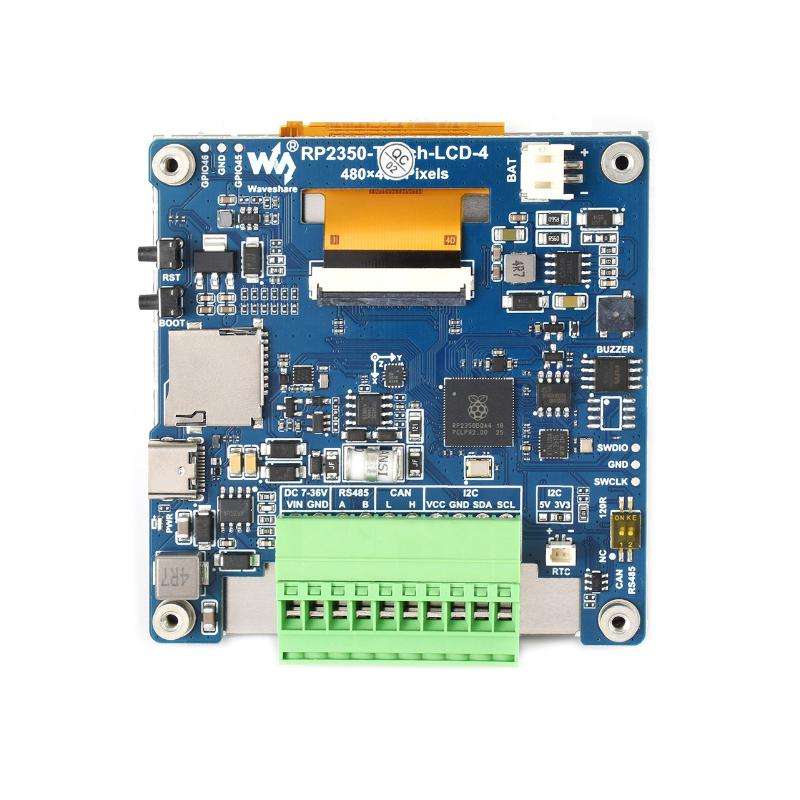 WAVESHARE RP2350 High-Performance Development Board 480 X 480 Resolution(Without Touch Screen)