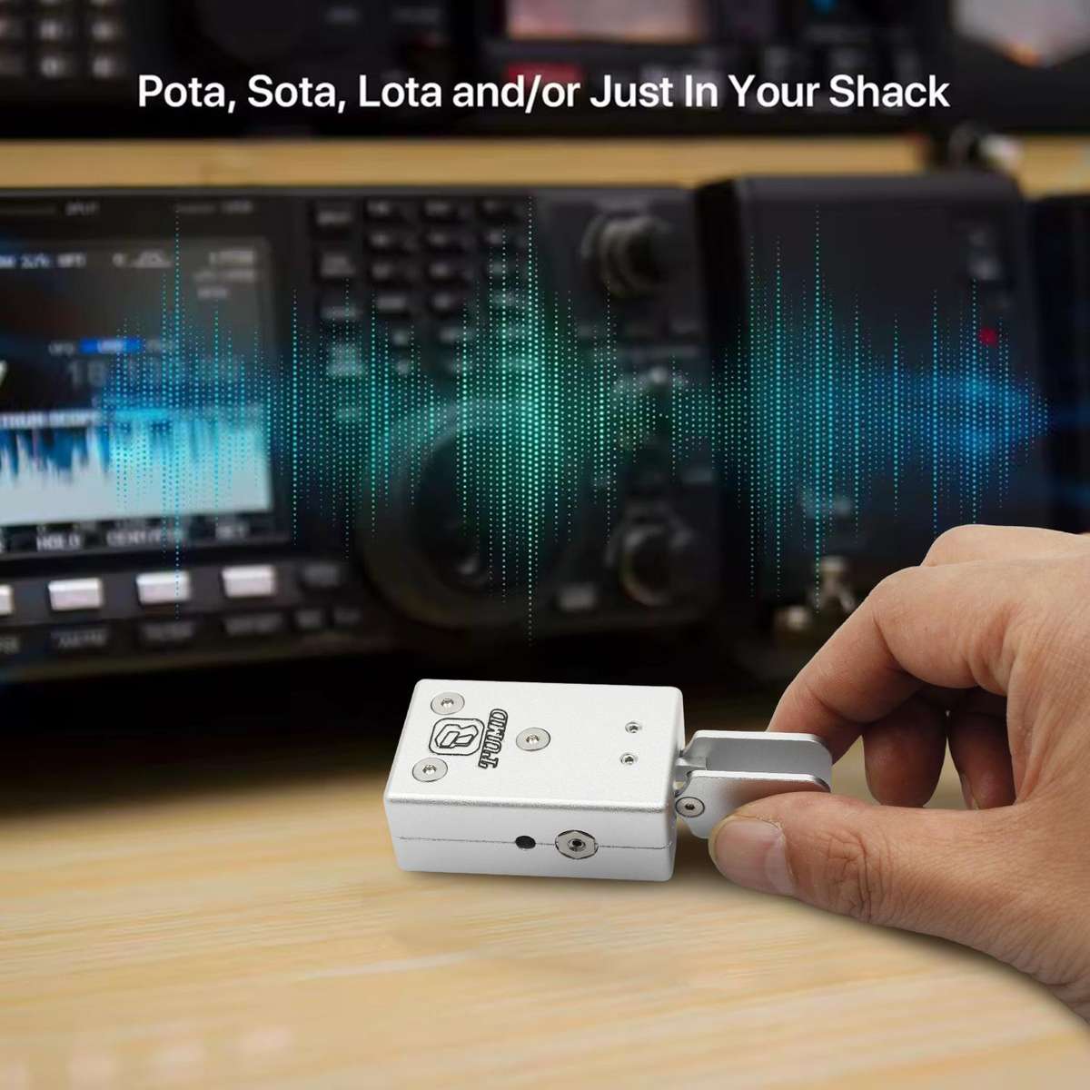 Portable Dual-Paddle Automatic Key Wireless Shortwave Morse Code(49.8x32x20mm)