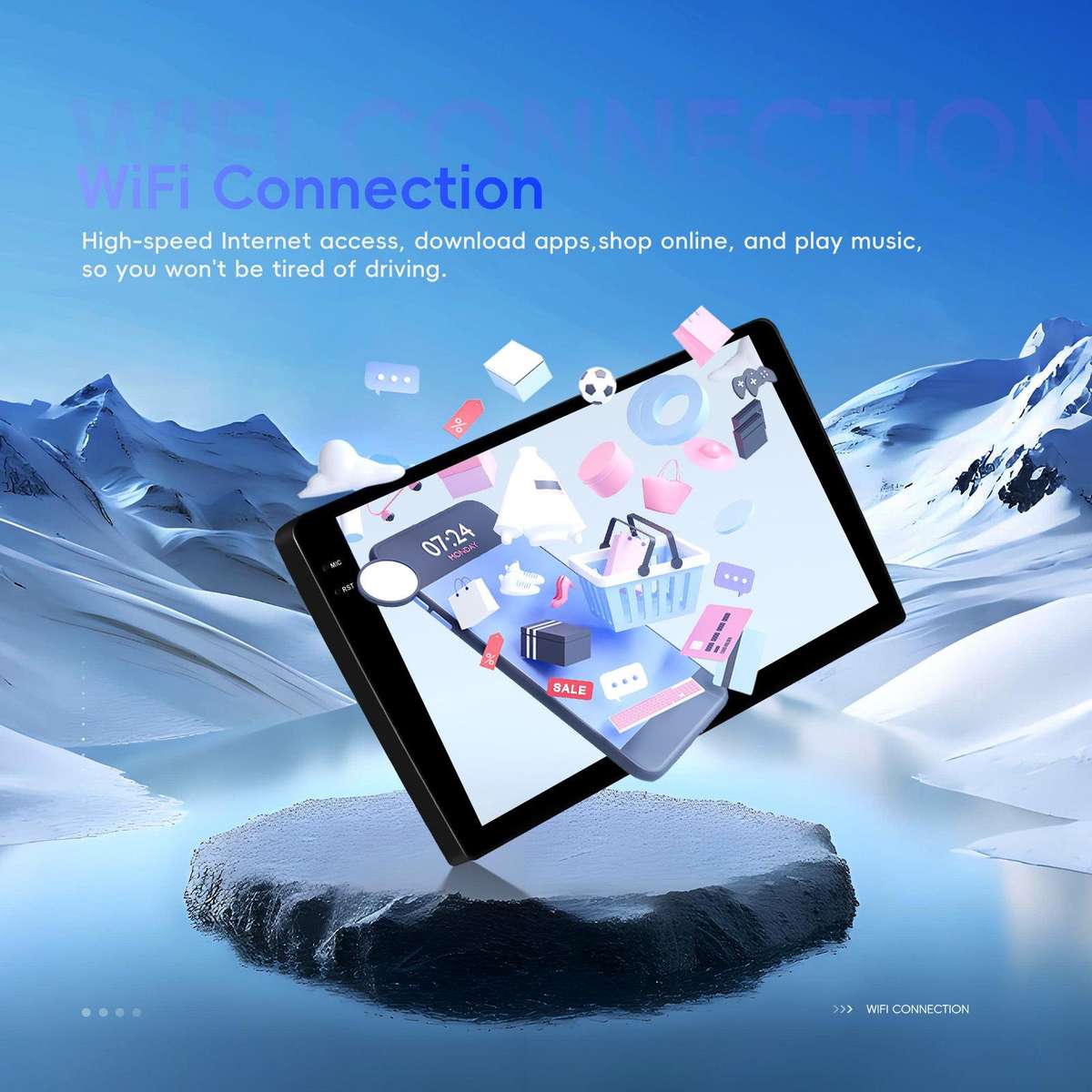 For Honda Civic Android 15 Car Navigation Bluetooth Player, Memory: 4-Core 2GB + 64GB(Standard)