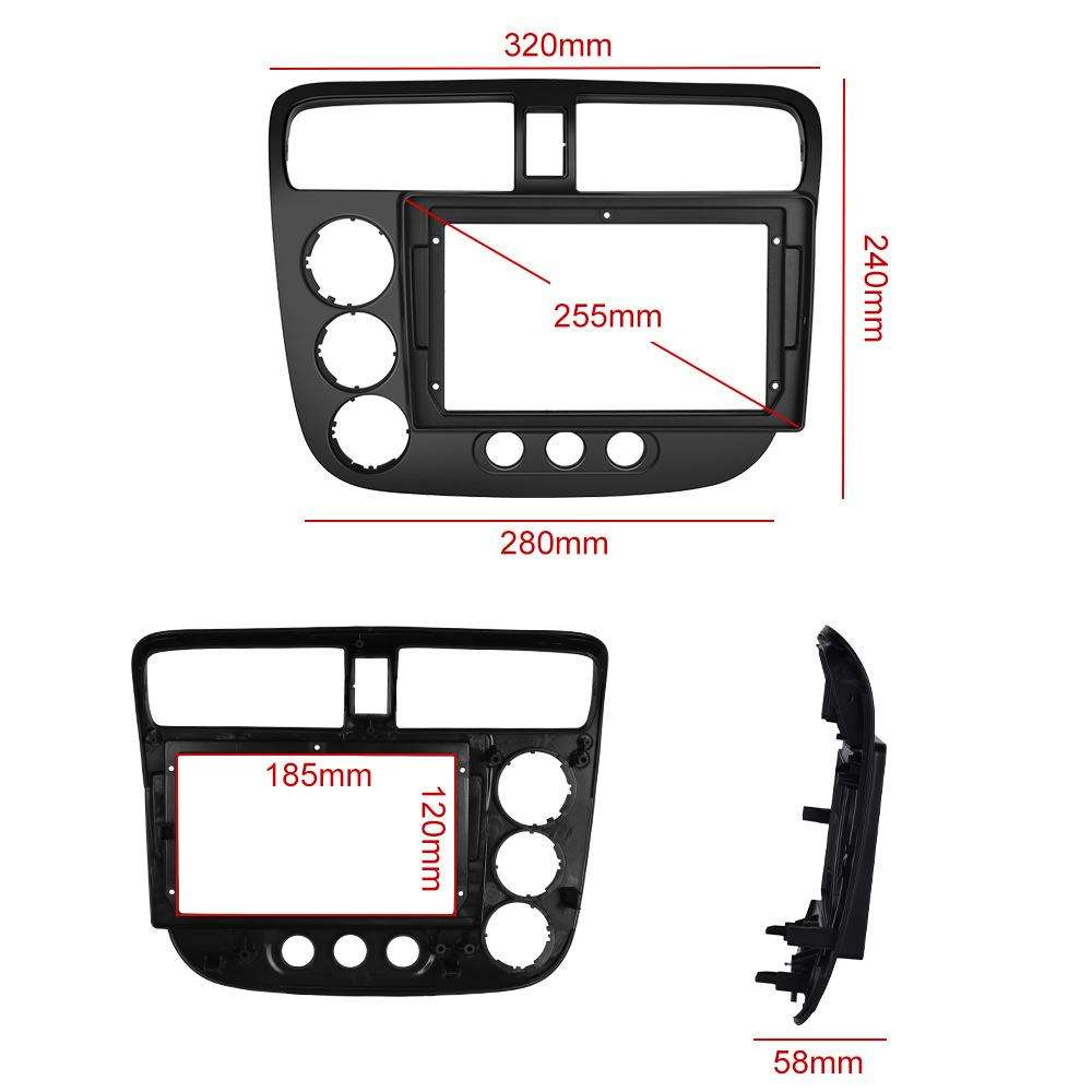 For Honda Civic 2001-2005 Android Car Central Control Screen Navigation Bluetooth Player, Memory: 4-