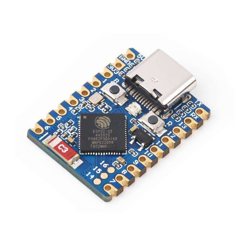 WAVESHARE 2.4GHz Wi-Fi Mini Development Board Based ESP32-S3 Dual-Core Processor, Specification: No