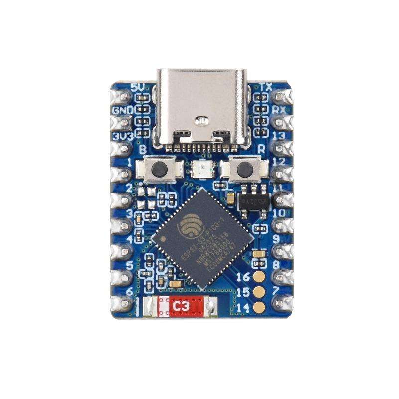 WAVESHARE 2.4GHz Wi-Fi Mini Development Board Based ESP32-S3 Dual-Core Processor, Specification: Sol