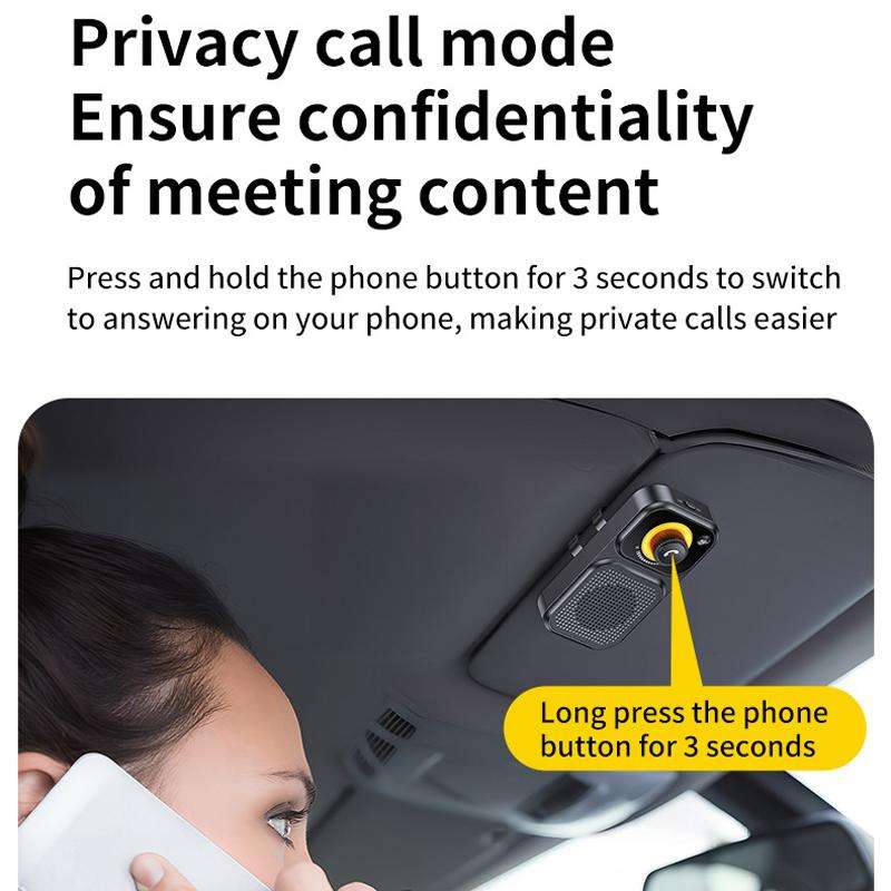 Sun Visor-Style Bluetooth Car Speaker For Hands-Free Calling And Navigation(Black)