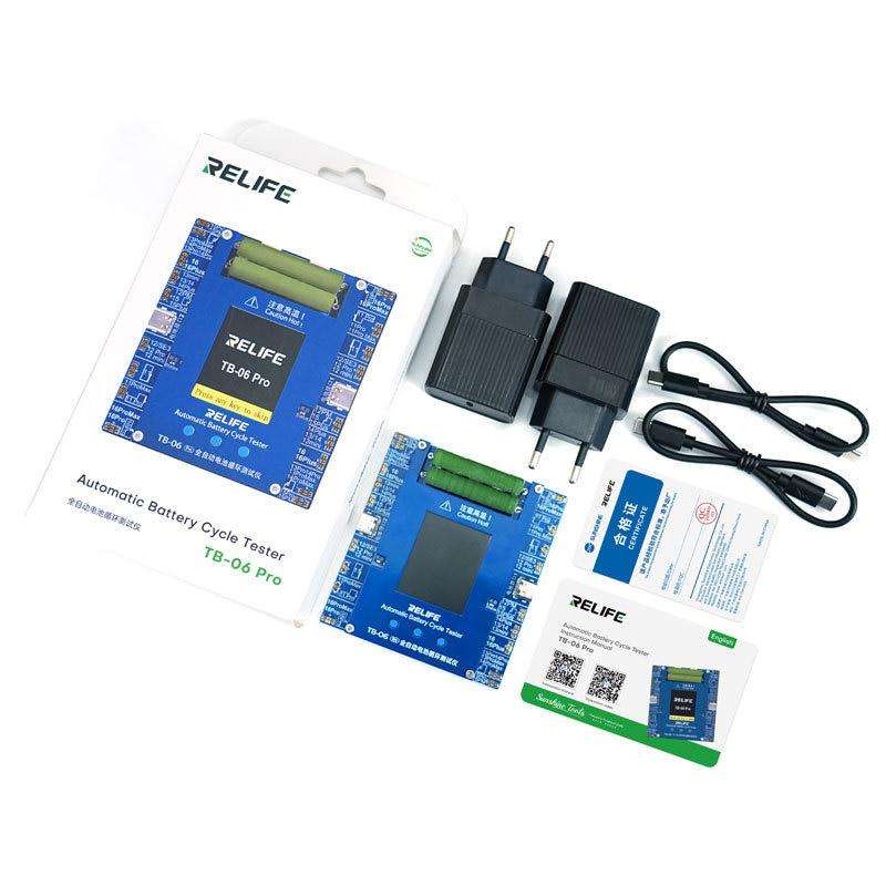 RELIFE TB-06 Pro For IPhone 11-16 Series Fully Automatic Battery Cycle Tester With Dual-Channel Ind