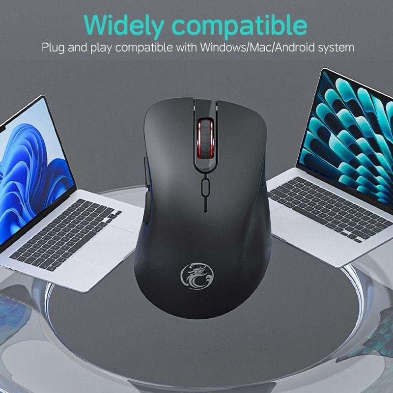 iMICE E-2310 Office Home Use 6-Button 2.4 GHz Wireless Gaming Mouse(Black)
