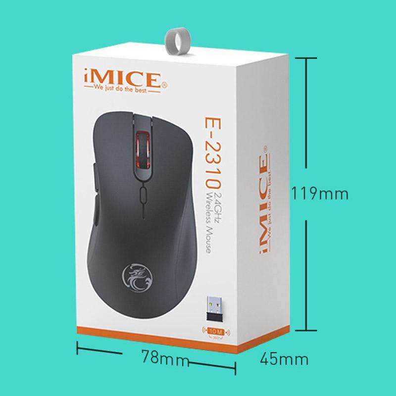 iMICE E-2310 Office Home Use 6-Button 2.4 GHz Wireless Gaming Mouse(Black)