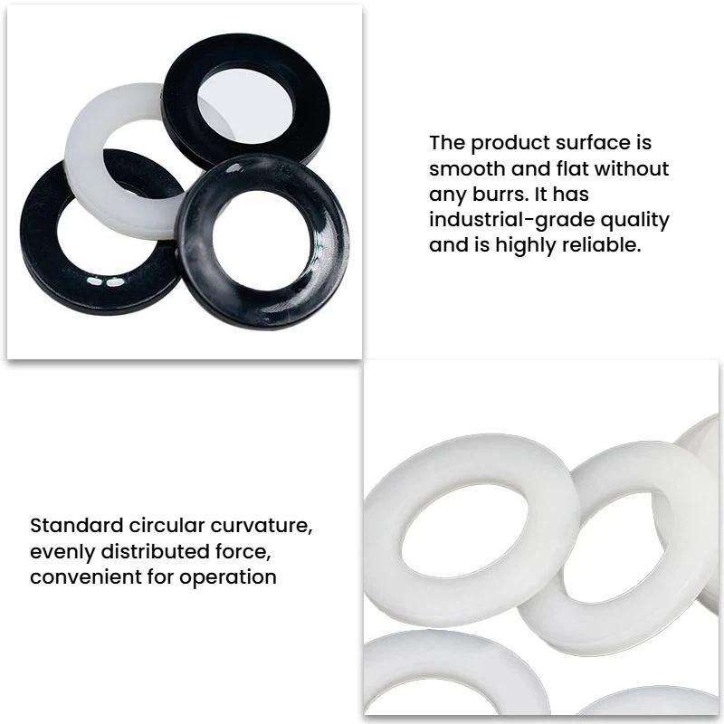 1000pcs /Pack Nylon Flat Washer Insulating Round Spacers M3x7x1