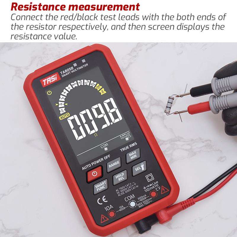 TASI TA805A Battery-powered Large Screen Digital Fully Automatic Smart Multimeter