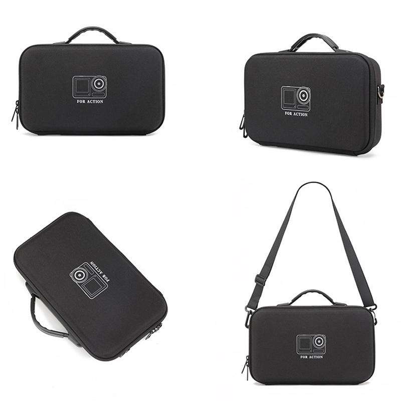 For DJI Osmo Action 6 Adventure Combo Carrying Case Portable Shoulder Bag Battery Handl ... (Gray)