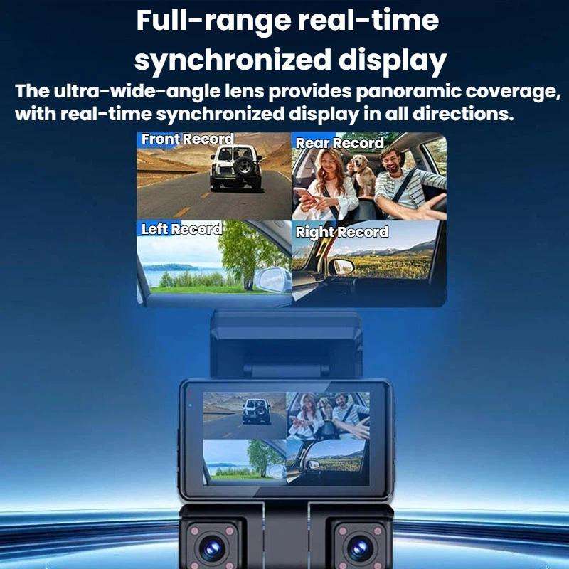A9 HD Night Vision Dash Camera 360-Degree Parking Monitor With Mobile Phone Connection, Spec: Front+