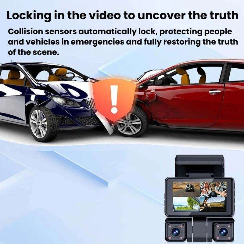 A9 HD Night Vision Dash Camera 360-Degree Parking Monitor With Mobile Phone Connection, Spec: Front+