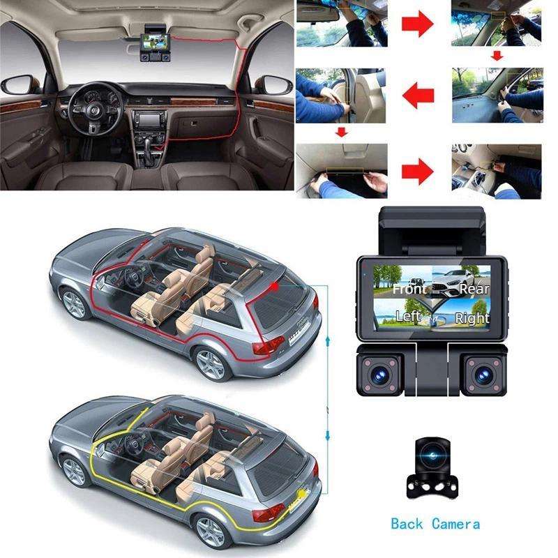 A9 HD Night Vision Dash Camera 360-Degree Parking Monitor With Mobile Phone Connection, Spec: Front+