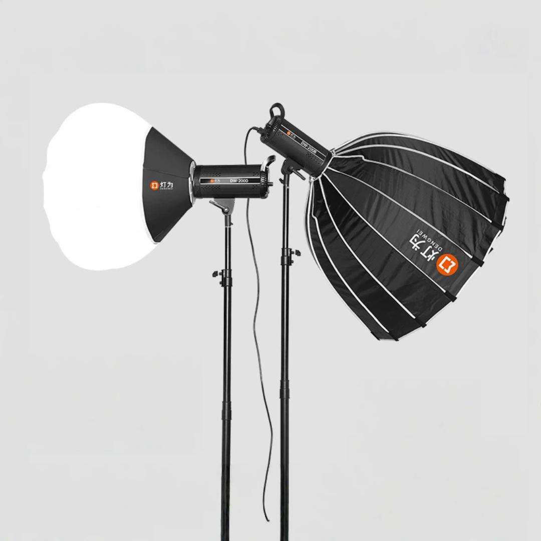 DENGWEI DW100D 100W COB LED Video Light Daylight Balanced Continuous Output Studio Lamp US Plug