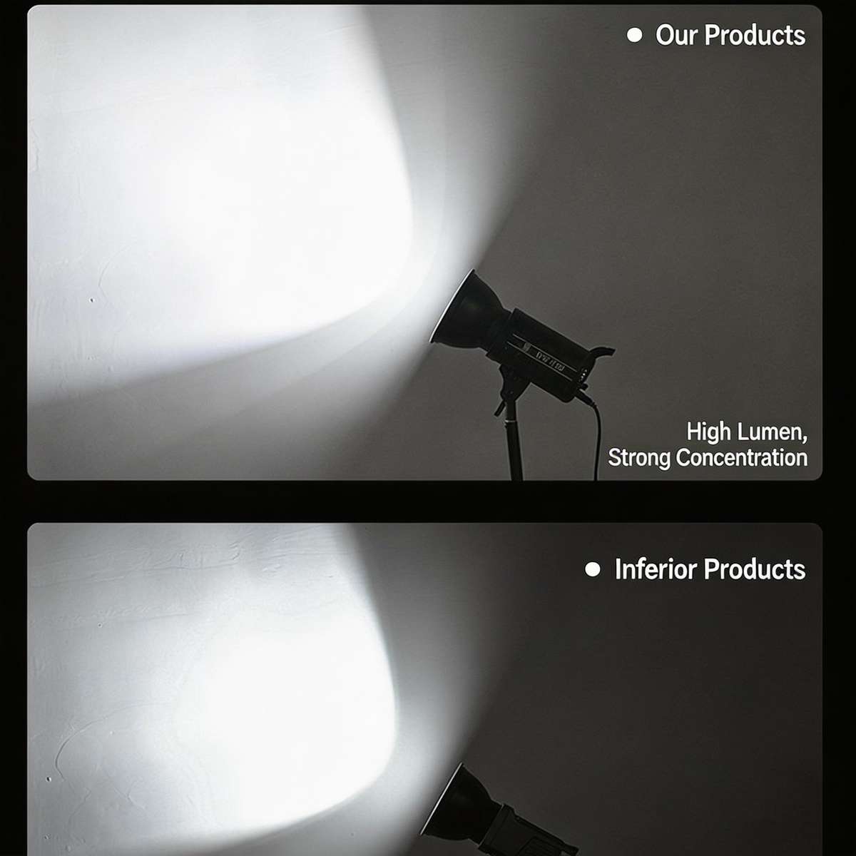 DENGWEI DW100D 100W COB LED Video Light Daylight Balanced Continuous Output Studio Lamp US Plug