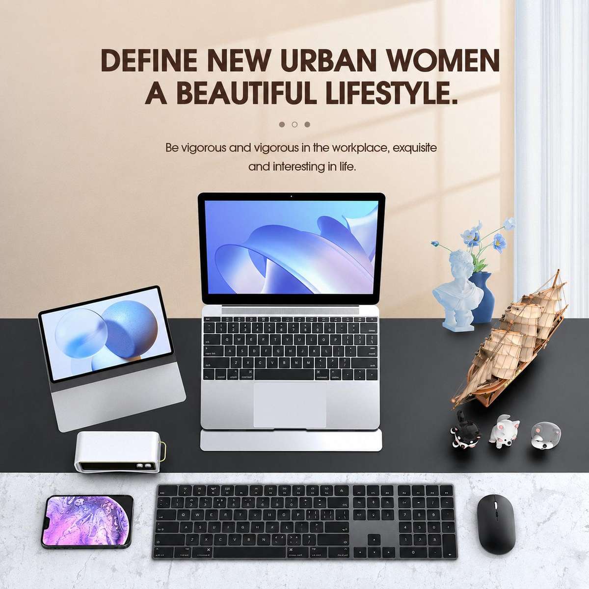 Dual Mode Wireless Bluetooth Mouse Type-C Rechargeable Slim Silent Mouse with 3D Alloy Scroll Wheel