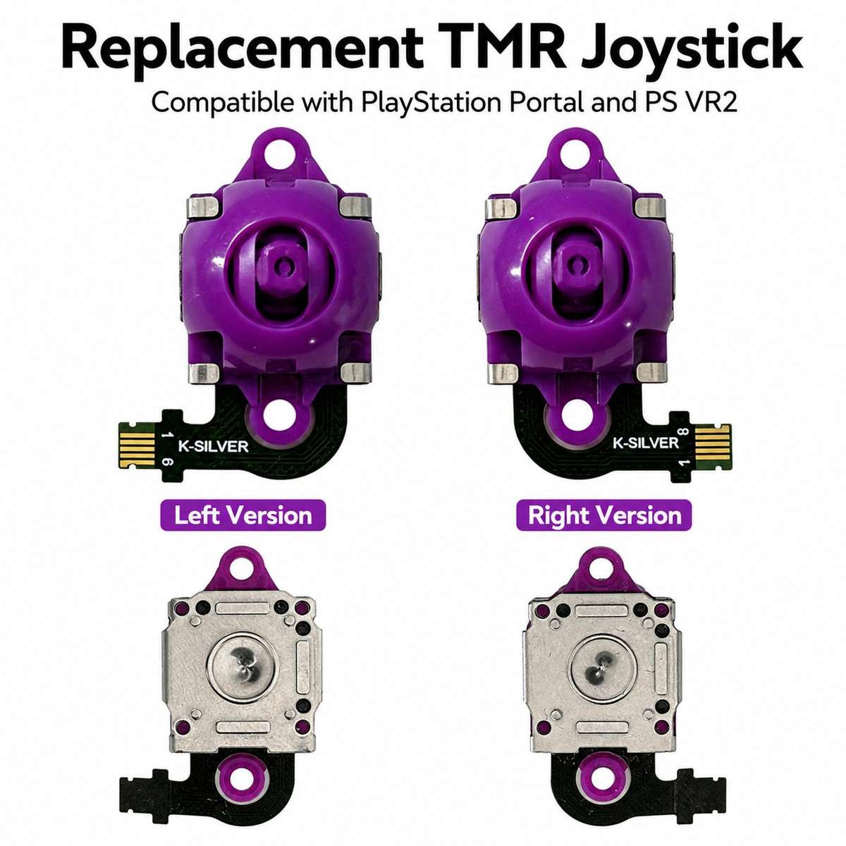 For PS5 Portal And PS VR2 Replacement TMR Joystick Right