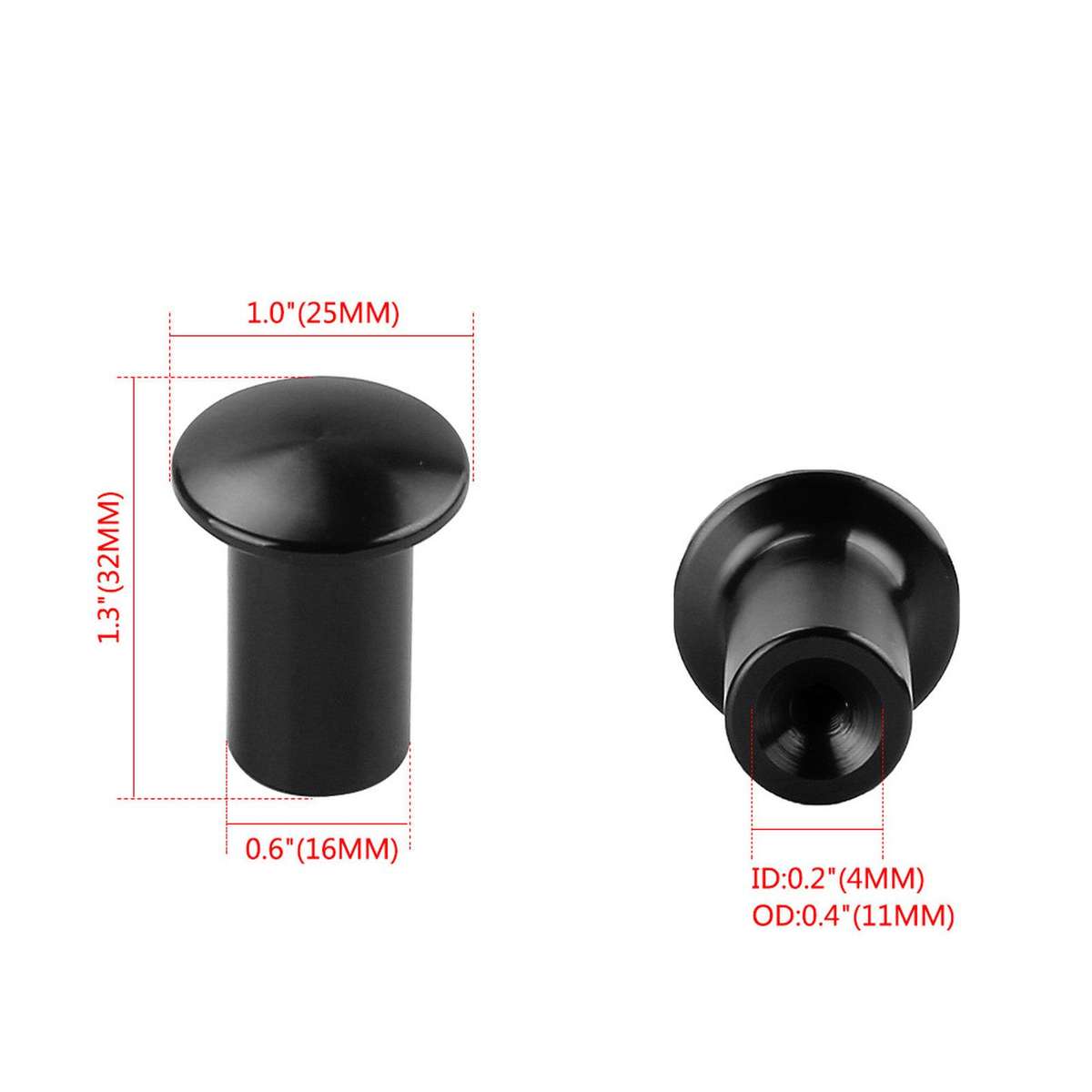 Aluminum Alloy Car Modified Handbrake Release Button Cover(Gold)