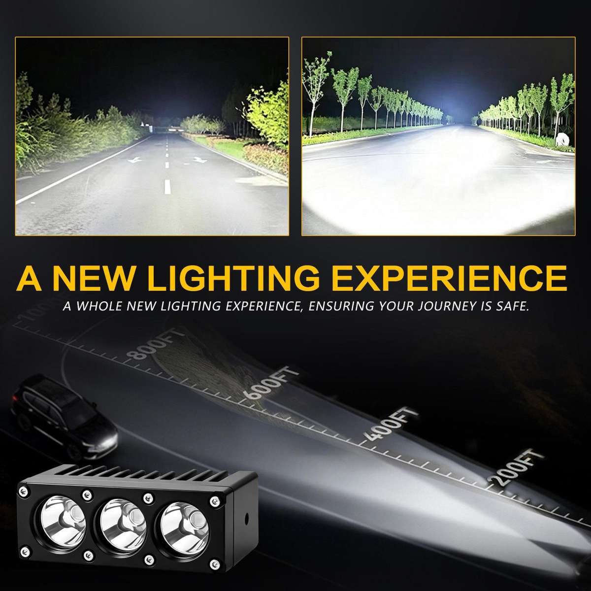 42W High-Power Car Truck Grille Spotlight, Specification: E17