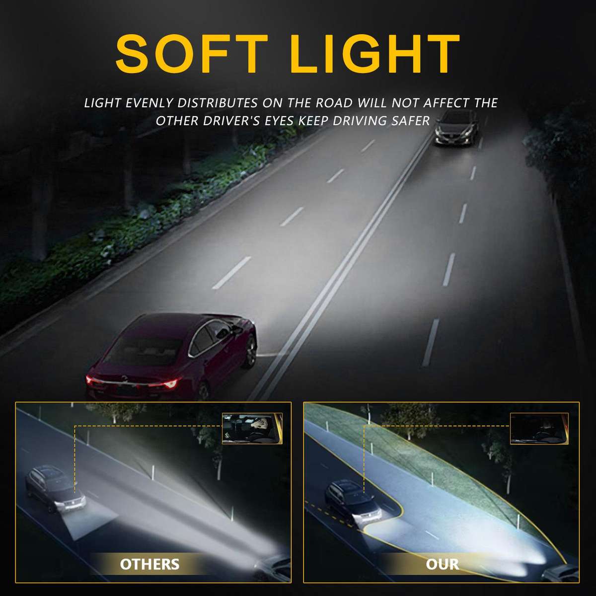 42W High-Power Car Truck Grille Spotlight, Specification: E17