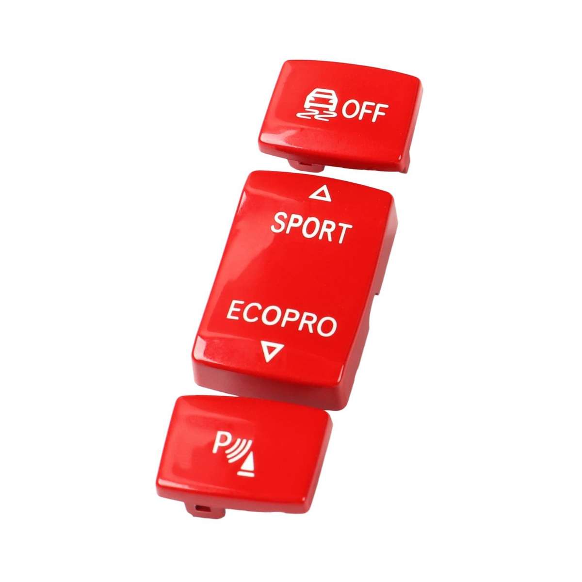 For BMW 1234 Series F 3pcs/ Set Chassis Gear Button(Red)