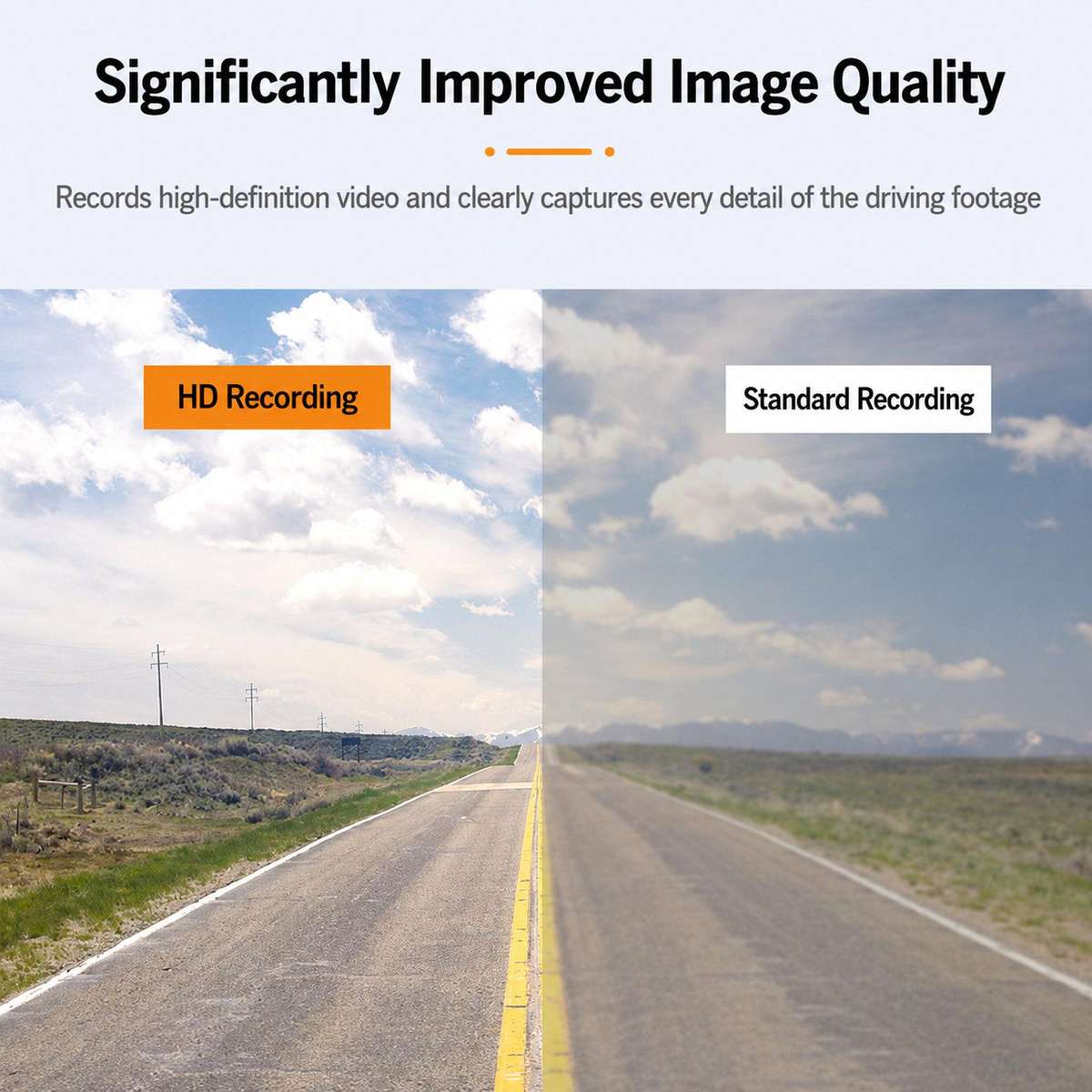 AI Dual Dash Cam Front 1080P Rear 720P With ADAS & DMS Driver Fatigue Warning GPS Version