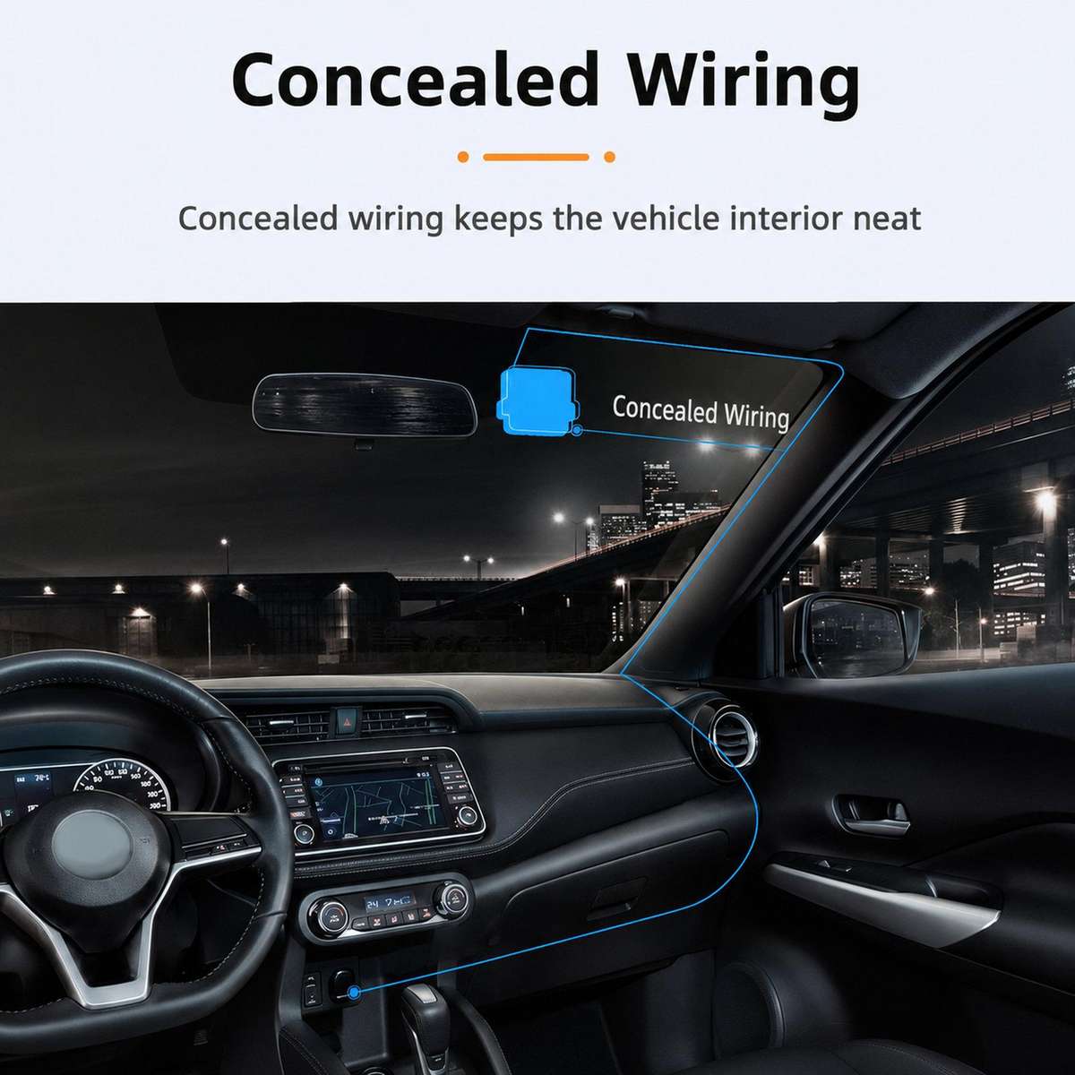 AI Dual Dash Cam Front 1080P Rear 720P With ADAS & DMS Driver Fatigue Warning GPS Version