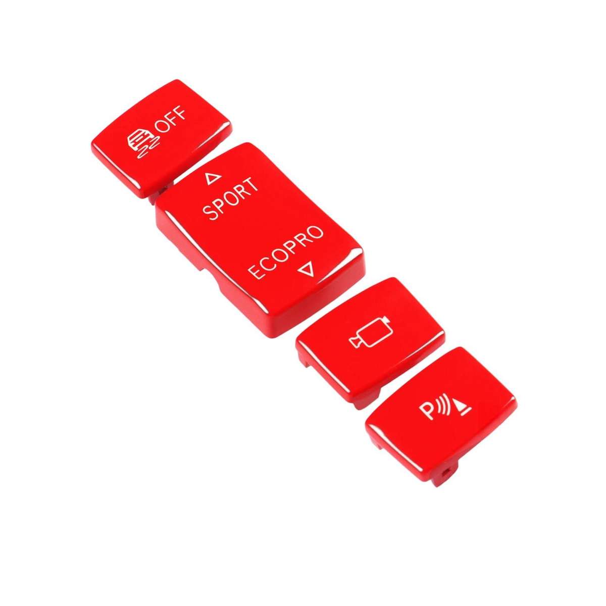 For BMW 1234 Series F Chassis 4pcs /Set Gear Shift Panoramic Camera Reversing Radar Switch Buttons(R
