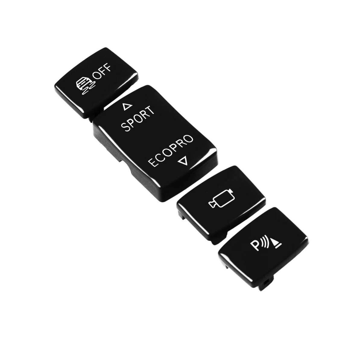 For BMW 1234 Series F Chassis 4pcs /Set Gear Shift Panoramic Camera Reversing Radar Switch Buttons(R