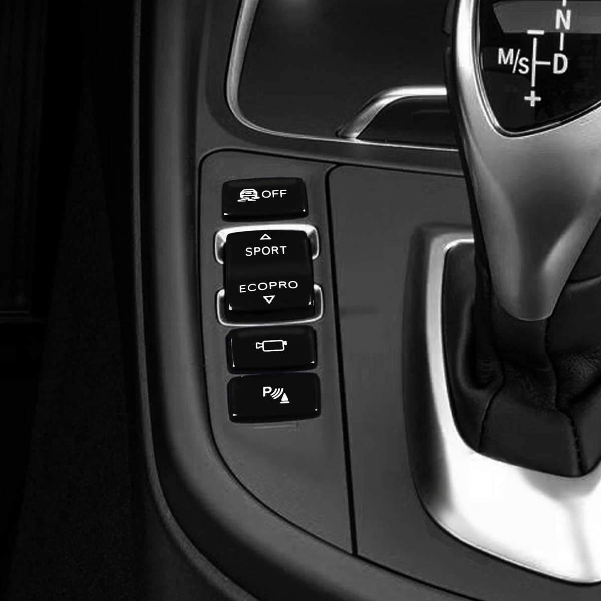 For BMW 1234 Series F Chassis 4pcs /Set Gear Shift Panoramic Camera Reversing Radar Switch Buttons(R