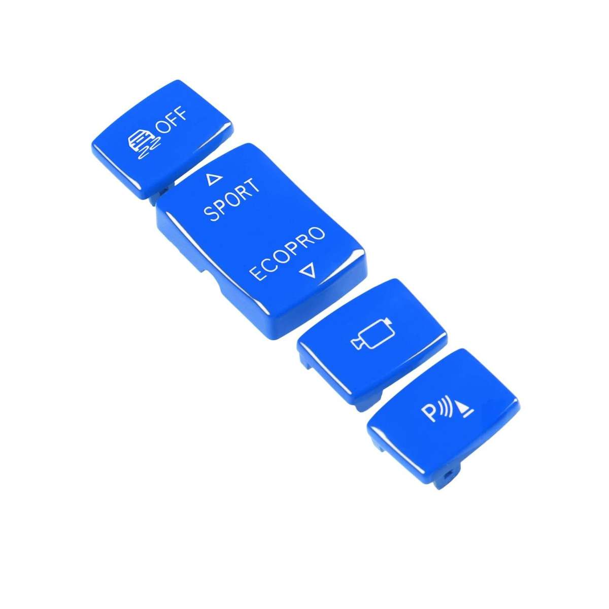 For BMW 1234 Series F Chassis 4pcs /Set Gear Shift Panoramic Camera Reversing Radar Switch Buttons(R