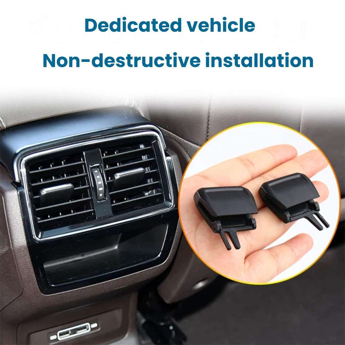 For Skoda Kodiaq Left-Hand Drive Quick Install Air Vent Grille Paddles 56G819701(Front Left)