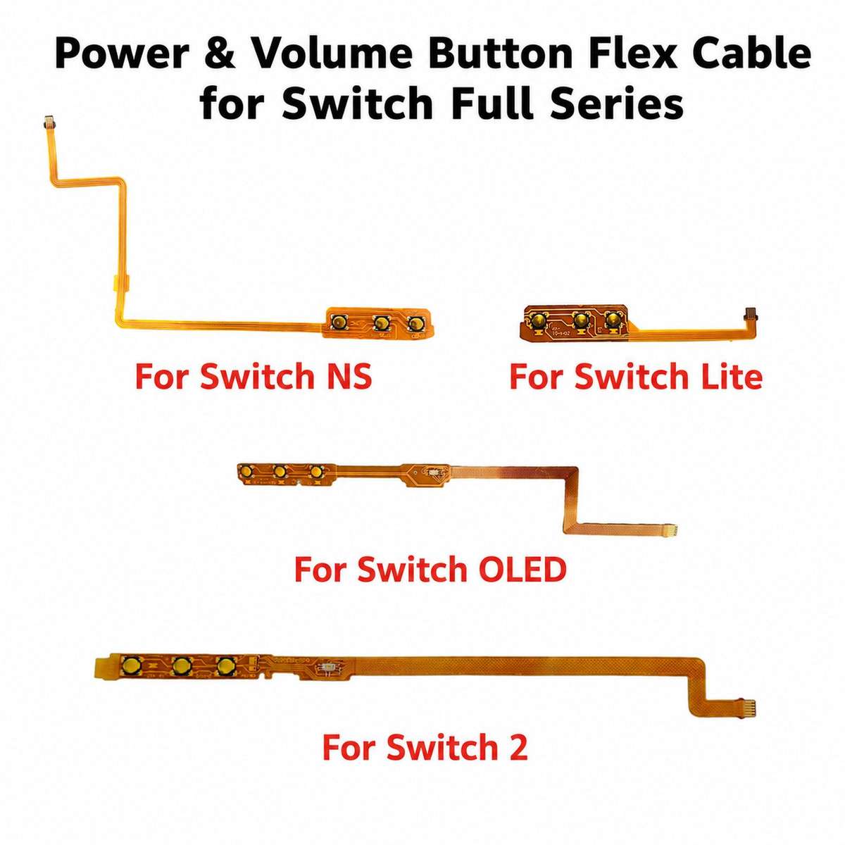 For Nintendo Switch OLED Replacement Power Volume Button Flex Cable Ribbon Wire Circuit