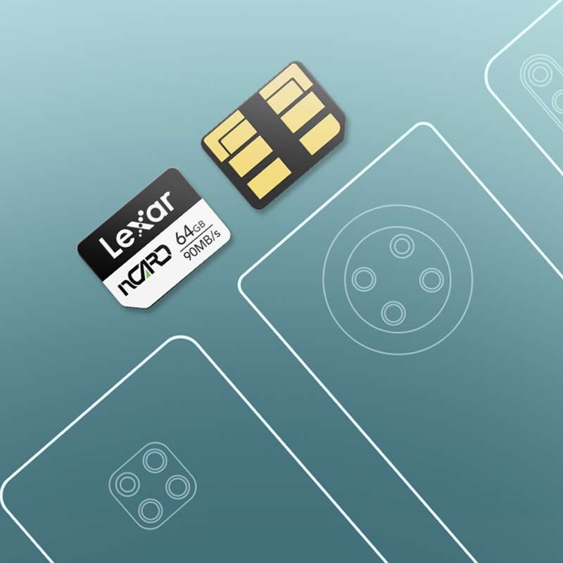 Lexar nCARD 64GB Memory Card Mobile Phone Expansion NM Card