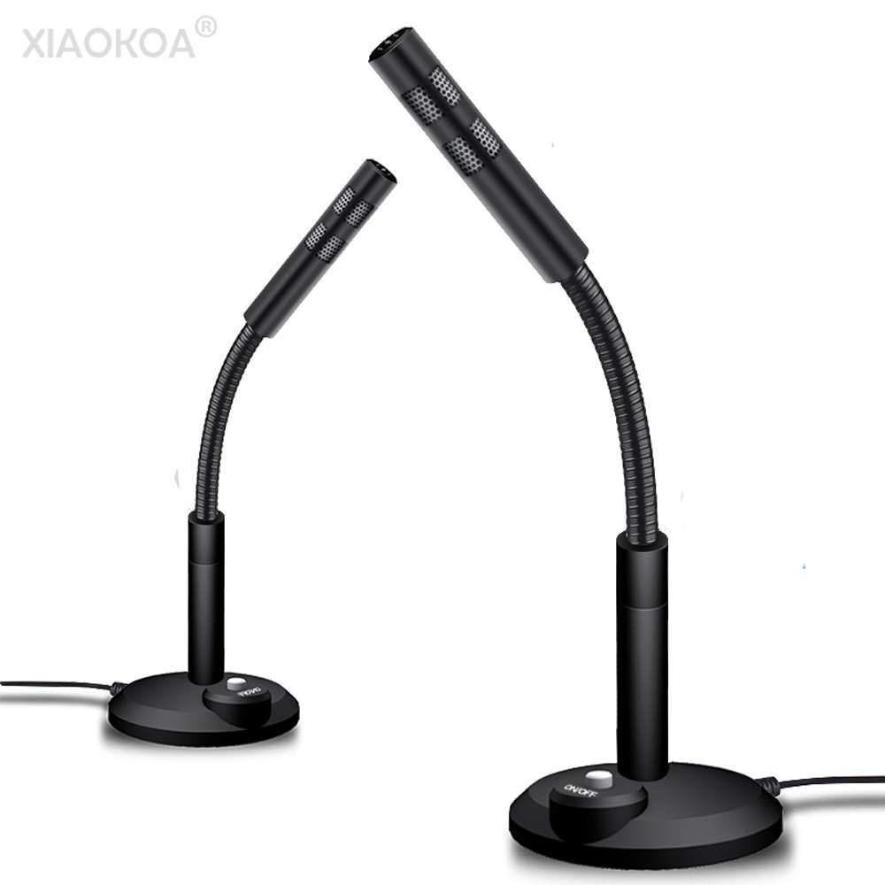 USB Condenser Microphone with Cable for Computer PC Desktop Laptop Notebook Cable Recording Gaming