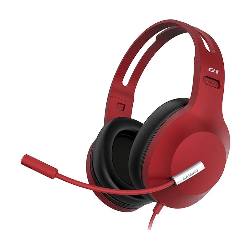 Edifier HECATE G1 Standard Edition Wired Gaming Headset with Anti-noise Microphone, Cabl ... (Red)