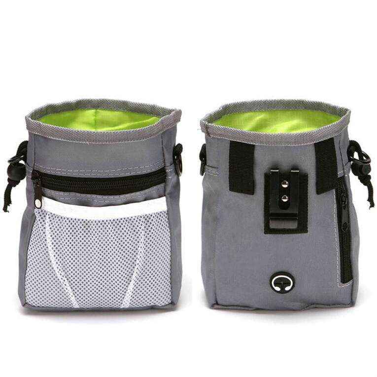 Pet Snack Bag Training Waist Bag Out Multifunctional Pet Training Bag(Gray)