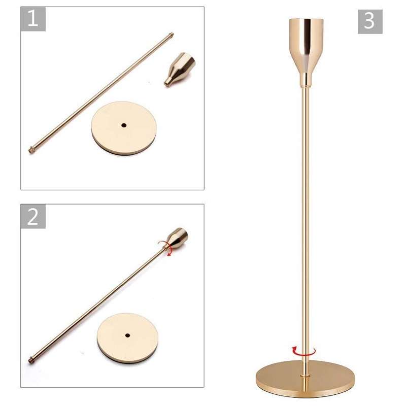 Creative Single Head Candlestick Candle Holder Wedding Table Decoration, Size:S