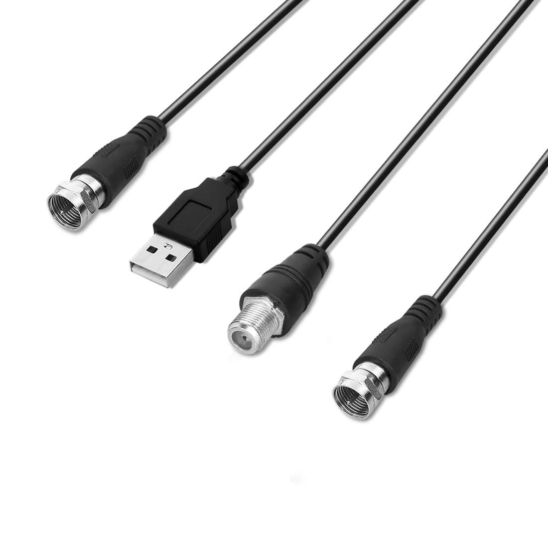 Ultra-thin Indoor HD Digital TV Antenna with 50 Miles Long Range Amplifier(Transparent)