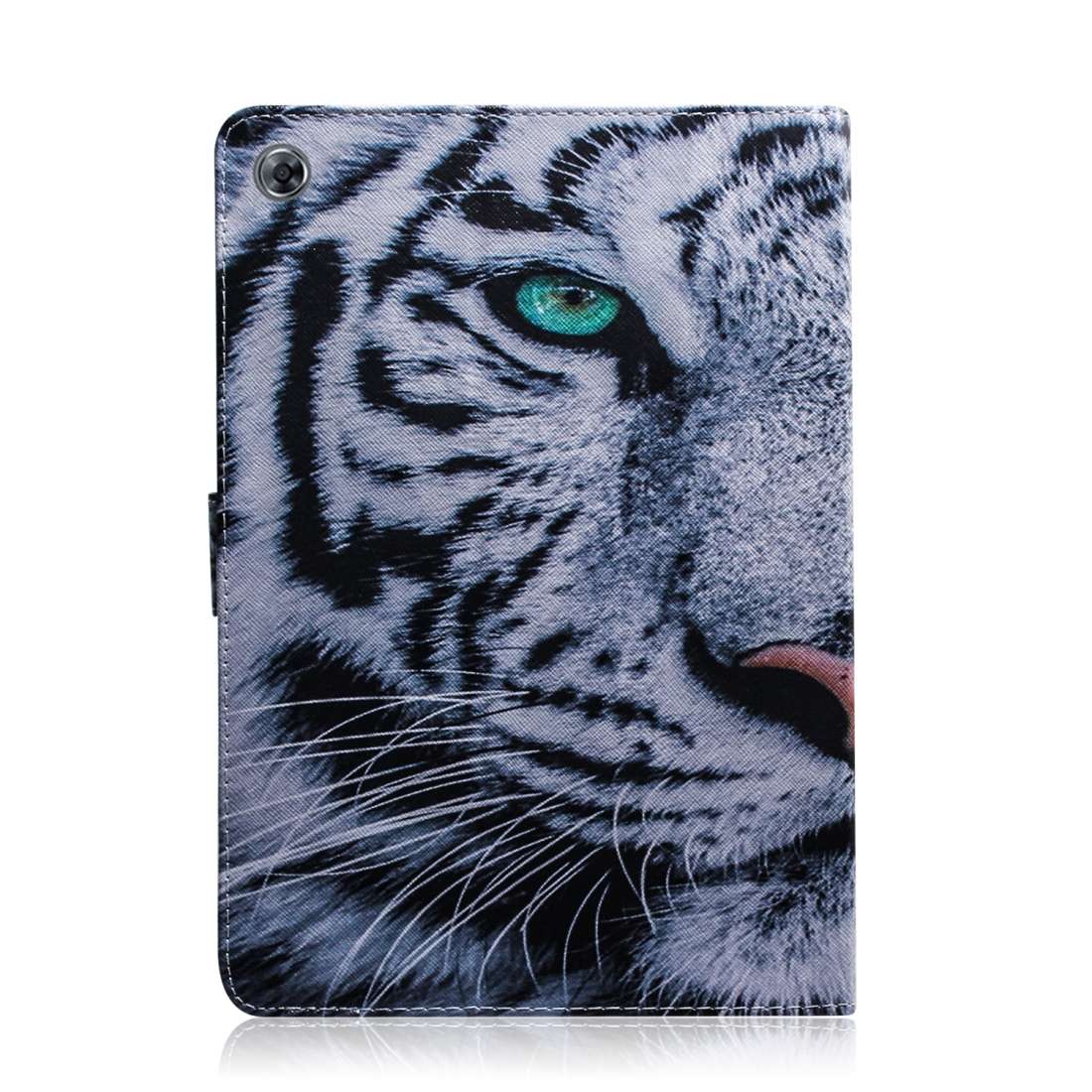 Tiger Pattern Horizontal Flip Leather Case for Huawei MediaPad M5 Lite 8 / Honor Tab 5, with Holde