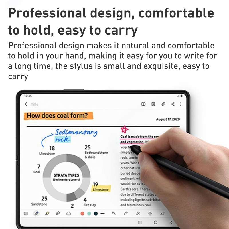 For Samsung Galaxy Z Flip4 Touch Capacitive Pen Stylus (Black)