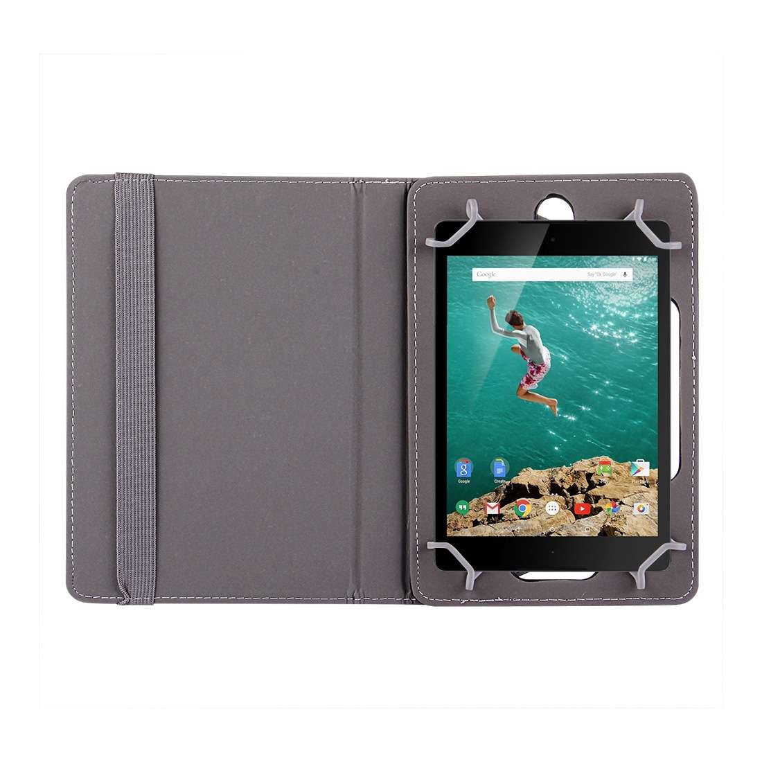 9 inch Tablets Leather Case Crazy Horse Texture 360 Degrees Rotation Protective Case S ... (Black)